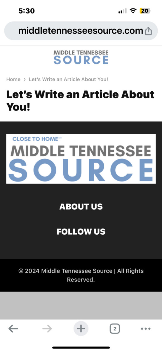 Content Not Showing on Mobile